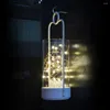 Pendant Lamps Star Light Outdoor 2M Silver Cell Powered Mini Wire Fairy Copper 20LED String Button Lights Bush Christmas Clear