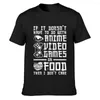 Camisetas de TI de TI de Anime de Anime Men Manga Otaku Camisa Fashion Spring Round Collar Tee Imprimir Padrão Famoso