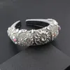 Pinces à cheveux Barrettes Mode Baroque Plaid Tissu Incrusté Strass Tournesol Éponge Bandeau Dames De Bal Cadeau Accessoires Chapeaux 966