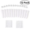 Garrafas de armazenamento 12 conjuntos de inalador vara kit de vias aéreas nasais tubo em branco vazio nasofaríngeo