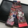 Дизайнерский дизайнерский набор роскошных женских шарфов, шарф для имитации модных букв, галстук, пакет для волос, 100% шелковая упаковка размер: 8*120