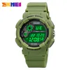 Wristwatches 5Bar Waterproof Male Digital Wrist Watch Military Chrono Stopwatch Clock LED Light Men's Watches Relogio Masculino