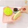 منظمة تخزين المطبخ 1 PC Sink Rack Sponge Holder مع Sucker Drainer Tresher منظم الجرف التوابل الحمام ملحقات الحمام