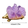 Figurine decorative Animal Crystal Mini Glass Hedgehog Statues Florite intagliato a mano Erinaceinae Figurina