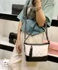 Luksusowy Crossbody Sling Designer Torba na ramię Women Kanał klapa różowa torebki górna rączka torebka jambskina mini lady cloth