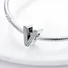 925 silver Fit Pandora Original charms DIY Pendant women Bracelets beads 26 Alphabet Charms Bead