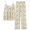 Pigiama da notte da donna Set da donna Kawaii Summer Sexy Lovely Simple Teens College femminile Ins Home Leisure Abbigliamento sottile Stile coreano Elegante 230317