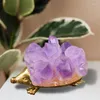 Figurine decorative Animal Crystal Mini Glass Hedgehog Statues Florite intagliato a mano Erinaceinae Figurina