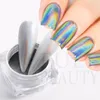 Nail Glitter Holographique Chrome Laser Art Poudre Or Argent Iridescent Métallique Pigment Frotter Poussière DIY Décorations Manucure LELSH