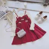 Girl -jurken Girls Fashion Clothing 2023 Lente kinderen schattige Koreaanse stijl peuter puff mouw groothandel katoenen prinsesjurk