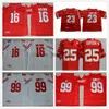 NCAA UA Wisconsin Badgers College-Football-Trikots 99 J.J Watt 16 Russell Wilson 23 Jonathan Taylor 25 Melvin Gordon Hochwertiges genähtes Trikot Rot Weiß