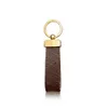 Luxury DesignerKeychain Key Chain Buckle lovers Car Keychain Handmade Leather Keychains Men Women Bag Pendant Accessories 4 Color 266A