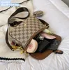 Fabrik Großhandel Damen Umhängetaschen 3 Farben elegante karierte Umhängetasche dieses Jahr beliebte Plug-in-Münzgeldbörse Mode Handtasche Kontrast Leder Rucksack 919#