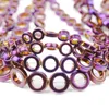 Perline Altro 8/10/12/14mm Viola Ematite Pietra Naturale Cerchio Rotondo Distanziatori Sciolti Per Gioielli Che Fanno Accessori Per Braccialetti Fai Da TeAltro