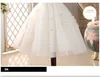 Robes de fille Glizt Perle Blanc Tulle robes de première communion pour les filles Robe Daminha Casamento Robe De Bal De Luxe Organza Robes De Fille De Fleur W0314