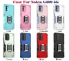 Fundas laterales a rayas para Nokia G400 X100 Armor Samsung Kickstand funda de teléfono Fundas a prueba de golpes Capa Kickstand Ring