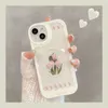 2023 Designer Silicone Phone Case Purple Star Brightening White Rose Convient pour iPhone 14 11 12 13 Pro Max 12 13 Fall Protection Case