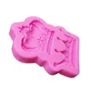 Royal Crown Silicone Fandont Moulds Silica Gel Crowns Chocolate Molds Candy Mould Cake Decorating Tools Solid Color 5.9cm*1.1cm