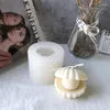 Stampi da forno Perla Conchiglia Candela Stampo in silicone Forma fai da te Gesso Gesso Artigianato Decor Torta al cioccolato