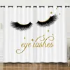 Curtain Thick Makeup Long Eyelash Print Blackout Curtains Bedroom Study High Simple Modern 2Pcs/set Cortinas