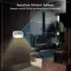 Gece Işıkları 2 Paket Sensör Motion LED ON STAID-ON IŞIK Kablosuz Pil Powered Pir Merdivenler Sıcak Beyaz Soğutma