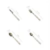 Conjunto de utensílios de jantar conjunto de talheres de pérola para 4 colheres de facas Forks 18/10 talheres de talheres de aço inoxidável Faca de bife martelado