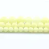 Beads 6 8 10mm Glowing In The Dark Round Yellow Luminous Spacer For Beadwork Jewelry Making Diy Bracelet Charms 15''Inches