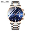 Montres-bracelets montre pour hommes BELUSHI haut de gamme homme affaires montres décontractées hommes étanche sport Quartz montre-bracelet Relogio