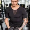 T-shirts pour hommes Ly Men Compression Body Shaper Tummy Control Slim T-Shirt Sous-vêtements Shapewear Tops M99