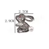 Perle strass lapin broches pour femmes à la mode Vintage broche épinglettes dessin animé Animal broche lapin bijoux cadeau pour fille