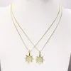 ペンダントネックレス10 PCS Tiny Star Necklace Zirconia Boxesチェーンアクセサリーデザイン7364