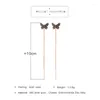 Brincos de jóias de moda de moda Metal Crystal Animal Butterfly Data Romântica Presente para Mulheres Acessoras de Meninas