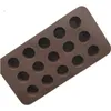 Baking Moulds HMROVOOM 15 Columnar Striped Silicone Chocolate Mold Silica Gel Ice Lattice