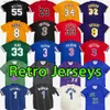 Tous les maillots de basket-ball rétro Vintage Top Star 09 10 King Buck T-shirts 76 East Sixer Magics Williams Iverson O Neal Oneal Johnson Bryant
