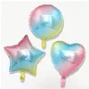 Party Decoration 32inch Number Ballons Helium Gradient Colorful Star Heart Round Foil Balloons Children's 16th Happy Birthday