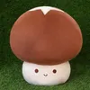 New Funny Mushroom Throw Pillow Cute Mushroom Doll Plush Toy Soft Sofa Cushion Birthday Gift