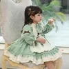 Flickas klänningar barn klär original baby flicka lolita prinsess boll klänning spanska vintage lapptäcke höst vinter söta barn klänningar vestidos w0314