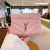 Luxury Designer 12 colors Card Holder Wallet Short Case Purse Quality Pouch Quilted Genuine Leather S Womens Men Purses Mens Key Ring Credit Coin Clutch Mini Bag