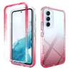 Clear Full Body 2 in 1 beschermende hoesjes Shockproof Hard PC Shell Soft TPU Bumper Cover Case voor Samsung Galaxy A14 5G A34 A54 A04 A02 A04S