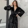 Mulheres sleepwear hiloc baixo corte sexy veludo pijama conjunto robe conjuntos de tricô roupão casa roupas para mulheres pijama loungewear 2023 outono