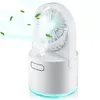 personal humidifier Ventilateur humidificateur deux en un, refroidisseur d'air de bureau, Rechargeable par USB, ventilateur de refroidissement personnel réglable avec veilleuse, brume d'eau