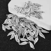 Charms para pulseiras fazendo ligas homens prateados folhas cruzadas pássaros femininos colar de jóias de moda DIY Kits Crafts Pingente Acessórios