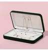 Pochettes à bijoux boîte en velours collier pendentif anneau cadeau ensemble de bijoux présentoir mallette de rangement support de mariage et emballage