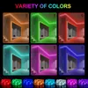 LED 스트립 30LED/M 5050 RGB LED 스트립 라이트 블루투스 LUSES LED RIBBON NEON NIGHT LIGHT LIGHT TAPE DIODE TIRA FITA ROOM WALL TV P230315