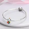 925 silver Fit Pandora Original charms DIY Pendant women Bracelets beads Boy and Girl Enamel Prince Moon Girl Charm