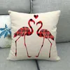 Oreiller créatif rouge Plaid amour coeur Lolita couverture amoureux du lin canapé chaise mariage décoratif oreillers étui