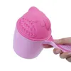 Baignoires sièges mignon dessin animé ours bébé bonnets de bain Toddle shampooing tasse enfants écope douche cuillères enfant lavage cheveux baignoire ensemble