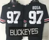 97 Joey Bosa Maglia NCAA College Football 45 Archie Griffin 1 Braxton Miller Ezekiel Elliott J.T Barrett Pete Johnson Maglia cucita di alta qualità