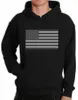 Herr hoodies American Flag Black Hoodie USA Pride Independence Day Merica Hooded Top