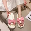 Slippers 2021 Summer New Fashion Women's Flip Flops Fashion Butterfly-knot Sandals Women Open Toe Sandals Soft Comfortable Wild Slides Z0317